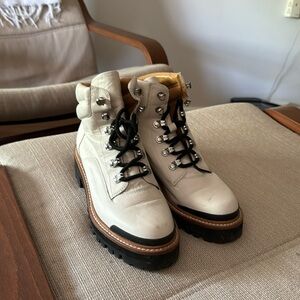 MARC FISHER COMBAT BOOTS